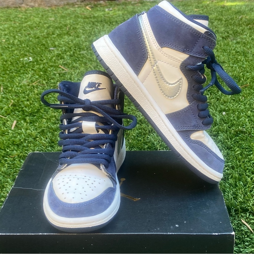Jordan 1 Retro High coJP - Midnight Navy AQ2664-141 Size 12C
